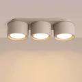 LAMPAMI - beżowa lampa przysufitowa,  plafon sufitowy, nowoczesna lampa do kuchni, oświetlenie na przedpokój, oświetlenie do salonu sufitowe, oświetlenie sufitowe do sypialni, mały plafon sufitowy MODO 3 taupe sollux