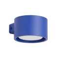 LAMPAMI - niebieski kinkiet ścienny ozdobny, kinkiet minimalistyczny, lampka dekoracyjna, kinkiet ścienny, nowoczesny kinkiet na klatkę schodową, oświetlenie nad kanapą w salonie, niebieski kinkiet MODO 1 ultramaryna sollux