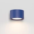 LAMPAMI - niebieski kinkiet ścienny ozdobny, kinkiet minimalistyczny, lampka dekoracyjna, kinkiet ścienny, nowoczesny kinkiet na klatkę schodową, oświetlenie nad kanapą w salonie, niebieski kinkiet MODO 1 ultramaryna sollux