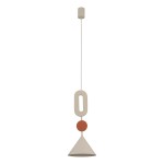 Stylowa lampa wisząca ozdobna beżowa 170 cm 1xGU10 DROPS COLOR E