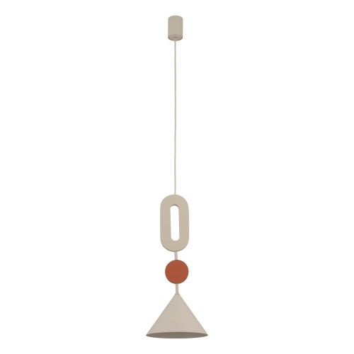 LAMPAMI - stylowa lampa wisząca ozdobna, lampa wisząca dekoracyjna, oświetlenie nad kanapą w salonie, lampa nad fotelem, lampa sufitowa do pokoju młodzieżowego, lampa wisząca do sypialni przy łóżku DROPS COLOR E NOWODVORSKI