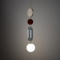 LAMPAMI - długa lampa wisząca ozdobna kolorowa, oświetlenie nad kanapą w salonie, nowoczesna lampa do sypialni, lampa dla nastolatków, designerska lampa wisząca, DROPS COLOR B NOWODVORSKI