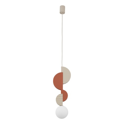 LAMPAMI - długa lampa wisząca, pojedyncza lampa wisząca, stylowa lampa do salonu, lampa sufitowa do pokoju młodzieżowego, lampa dla nastolatków, nowoczesna lampa wisząca DROPS COLOR A NOWODVORSKI