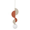 LAMPAMI - długa lampa wisząca, pojedyncza lampa wisząca, stylowa lampa do salonu, lampa sufitowa do pokoju młodzieżowego, lampa dla nastolatków, nowoczesna lampa wisząca DROPS COLOR A NOWODVORSKI