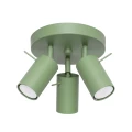 LAMPAMI - nowoczesna lampa do przedpokoju, plafon sufitowy, lampa sufitowa ruchoma, oświetlenie sufitowe do kuchni, oświetlenie na przedpokoju, oświetlenie do salonu sufitowe, lampa zielona sufitowa, lampa przysufitowa RING 3P szałwiowy sollux