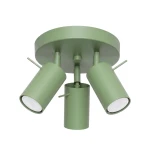 Nowoczesna lampa do przedpokoju, pokoju, kuchni 3xGU10 plafon sufitowy RING 3P szałwiowy