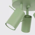 LAMPAMI - nowoczesna lampa do przedpokoju, plafon sufitowy, lampa sufitowa ruchoma, oświetlenie sufitowe do kuchni, oświetlenie na przedpokoju, oświetlenie do salonu sufitowe, lampa zielona sufitowa, lampa przysufitowa RING 3P szałwiowy sollux