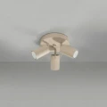 LAMPAMI - lampa sufitowa beżowa regulowana, plafon sufitowy, regulowane oświetlenie w kuchni sufitowe, oświetlenie do salonu sufitowe, oświetlenie do przedpokoju sufitowe, lampa sufitowa potrójna RING 3P taupe sollux