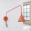 LAMPAMI - kinkiet ścienny z włącznikiem,  lampa ścienna na wysięgniku ruchomym, kinkiet z wyłącznikiem, lampa do czytania książek, oświetlenie nad kanapą w salonie, kinkiet ścienny NOX 1 sollux