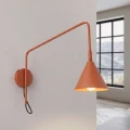 LAMPAMI - kinkiet ścienny z włącznikiem,  lampa ścienna na wysięgniku ruchomym, kinkiet z wyłącznikiem, lampa do czytania książek, oświetlenie nad kanapą w salonie, kinkiet ścienny NOX 1 sollux