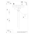 LAMPAMI - beżowa lampa sufitowa wisząca PASTELO 2 taupe sollux szkic
