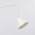 LAMPAMI - kaszmirowy kinkiet ścienny z włącznikiem, lampa ścienna na wysięgniku ruchomym, lampka do czytania, oświetlenie nad kanapą w salonie, kinkiet ścienny regulowany NOX 1 kaszmirowy sollux