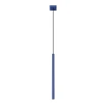 LAMPAMI - niebieska lampa wisząca tuba sufitowa, pojedyncza lampa wisząca, lampa dekoracyjna, oświetlenie nad kanapą w salonie, oświetlenie do sypialni, oświetlenie w łazience przy lustrze PASTELO 1 ultramaryna sollux