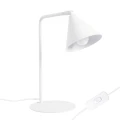 LAMPAMI - biała lampka na biurko do nauki, lampa stojąca biała, lampka do czytania książek, lampka do pokoju dziecka, lampa biurkowa NOX biała sollux