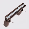 LAMPAMI - lampa na sufit podwójna, plafon sufitowy, oświetlenie do kuchni sufitowe, oświetlenie na przedpokoju, lampa do pokoju młodzieżowego, lampa brązowa regulowana RING 2 brązowy sollux