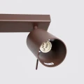LAMPAMI - lampa na sufit regulowana potrójna, plafon sufitowy, lampa do kuchni nowoczesna, lampa na korytarz, lampa do garderoby, lampa sufitowa regulowana RING 3L brązowy sollux