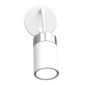 LAMPAMI - kinkiet z włącznikiem, elastyczna lampka do czytania książek, elegancki kinkiet ścienny z włącznikiem, oświetlenie nad kanapą w salonie, kinkiet nad łóżko, biały kinkiet ścienny  flex Joker
