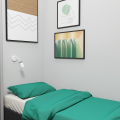 LAMPAMI - kinkiet z włącznikiem, elastyczna lampka do czytania książek, elegancki kinkiet ścienny z włącznikiem, oświetlenie nad kanapą w salonie, kinkiet nad łóżko, biały kinkiet ścienny flex Joker