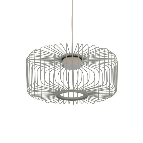 LAMPAMI - metalowa lampa wisząca pojedyncza, lampa wisząca ażurowana z drutu, lampa żyrandol do salonu, lampa nad stół, lampa nad schody, żyrandol druciany KENAI C NOWODVORSKI