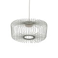 LAMPAMI - metalowa lampa wisząca pojedyncza, lampa wisząca ażurowana z drutu, lampa żyrandol do salonu, lampa nad stół, lampa nad schody, żyrandol druciany KENAI C NOWODVORSKI