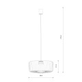 LAMPAMI - metalowa lampa wisząca pojedyncza KENAI C NOWODVORSKI szkic