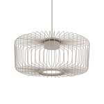 Beżowa lampa wisząca pojedyncza metalowa 170 cm 1xGX53 KENAI C