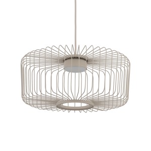 Beżowa lampa wisząca pojedyncza metalowa 170 cm 1xGX53 KENAI C