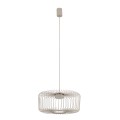 LAMPAMI - beżowa lampa wisząca pojedyncza metalowa, żyrandol do salonu nowoczesny, metalowa lampa z drutu, designerska lampa wisząca długa, lampa nad stół, lampa na antresolę, lampa sufitowa młodzieżowa KENAI C NOWODVORSKI
