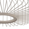 LAMPAMI - beżowa lampa wisząca pojedyncza metalowa, żyrandol do salonu nowoczesny, metalowa lampa z drutu, designerska lampa wisząca długa, lampa nad stół, lampa na antresolę, lampa sufitowa młodzieżowa KENAI C NOWODVORSKI