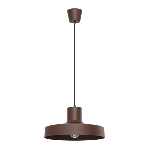 LAMPAMI - lampa do kuchni nowoczesna wisząca brązowa, lampa nad stół, lampa do jadalni, lampa do kuchni, lampa nad wyspę kuchenną, długa lampa wisząca metalowa,  oświetlenie kuchenne, lampa wisząca BILO brązowa sollux