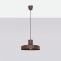 LAMPAMI - lampa do kuchni nowoczesna wisząca brązowa, lampa nad stół, lampa do jadalni, lampa do kuchni, lampa nad wyspę kuchenną, długa lampa wisząca metalowa,  oświetlenie kuchenne, lampa wisząca BILO brązowa sollux