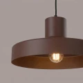 LAMPAMI - lampa do kuchni nowoczesna wisząca brązowa, lampa nad stół, lampa do jadalni, lampa do kuchni, lampa nad wyspę kuchenną, długa lampa wisząca metalowa,  oświetlenie kuchenne, lampa wisząca BILO brązowa sollux