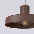 LAMPAMI - lampa do kuchni nowoczesna wisząca brązowa, lampa nad stół, lampa do jadalni, lampa do kuchni, lampa nad wyspę kuchenną, długa lampa wisząca metalowa,  oświetlenie kuchenne, lampa wisząca BILO brązowa sollux