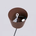 LAMPAMI - lampa do kuchni nowoczesna wisząca brązowa, lampa nad stół, lampa do jadalni, lampa do kuchni, lampa nad wyspę kuchenną, długa lampa wisząca metalowa,  oświetlenie kuchenne, lampa wisząca BILO brązowa sollux