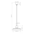 LAMPAMI - lampa do kuchni nowoczesna wisząca brązowa BILO brązowa sollux szkic