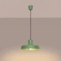 LAMPAMI - lampa do kuchni nowoczesna wisząca szałwiowa, lampa nad stół metalowa, lampa do jadalni, lampa zielona, lampa wisząca BILO szałwiowa sollux