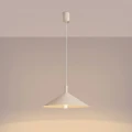 LAMPAMI - kaszmirowa lampa do kuchni wisząca, lampa do kuchni, lampa sufitowa do pokoju młodzieżowego, oświetlenie nad kanapą w salonie, lampa do sypialni, oświetlenie nad stołem, lampa nad wyspę, metalowa lampa wisząca z kloszem NOX 40 sollux