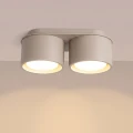 LAMPAMI - beżowa lampa sufitowa, lampa sufitowa podwójna, lampa do kuchni nowoczesna, lampa na sufit do pokoju, oświetlenie na przedpokój, lampa na sufit  MODO 2 taupe sollux