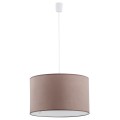 LAMPAMI - lampa wisząca pojedyncza, lampa do kuchni, klasyczny żyrandol wiszący, oświetlenie do kuchni, oświetlenie do salonu, oświetlenie do sypialni RONDO CAPPUCCINO 500