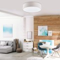 LAMPAMI - lampa na sufit klasyczna beżowa, duży plafon sufitowy, oświetlenie do kuchni, oświetlenie do przedpokoju, oświetlenie do salonu, oświetlenie do sypialni, beżowa lampa sufitowa, lampa boho RONDO CAPPUCCINO 500