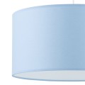 LAMPAMI - niebieska lampa sufitowa wisząca, lampa sufitowa młodzieżowa, lampa do dziecięcego pokoju, klasyczna lampa wisząca, lampa okrągła wisząca, lampa dla nastolatków, lampa do pokoju dziecka RONDO KIDS BLUE