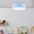 LAMPAMI - niebieska lampa sufitowa, plafon sufitowy, lampa sufitowa młodzieżowa, lampa do dziecięcego pokoju, lampa na sufit, lampa do pokoju chłopca,  lampa do pokoju dziewczynki, płaska lampa sufitowa RONDO KIDS BLUE