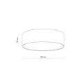LAMPAMI - niebieska lampa sufitowa, RONDO KIDS BLUE szkic