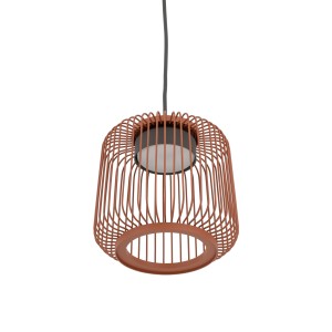 Metalowa lampa wisząca pojedyncza kolor sjena palona/terakota 170 cm 1xGX53 KENAI A
