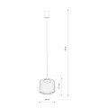LAMPAMI - metalowa lampa wisząca KENAI A NOWODVORSKI szkic