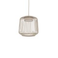 LAMPAMI - metalowa lampa wisząca, beżowa lampa, oświetlenie nad stołem w salonie, oświetlenie nad wyspę kuchenną, oświetlenie na przedpokój, nowoczesna lampa do salonu, lampa sufitowa wisząca, lampa nastrojowa KENAI A NOWODVORSKI