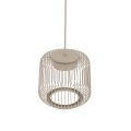 LAMPAMI - metalowa lampa wisząca, beżowa lampa, oświetlenie nad stołem w salonie, oświetlenie nad wyspę kuchenną, oświetlenie na przedpokój, nowoczesna lampa do salonu, lampa sufitowa wisząca, lampa nastrojowa KENAI A NOWODVORSKI