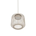 LAMPAMI - metalowa lampa wisząca, beżowa lampa, oświetlenie nad stołem w salonie, oświetlenie nad wyspę kuchenną, oświetlenie na przedpokój, nowoczesna lampa do salonu, lampa sufitowa wisząca, lampa nastrojowa KENAI A NOWODVORSKI