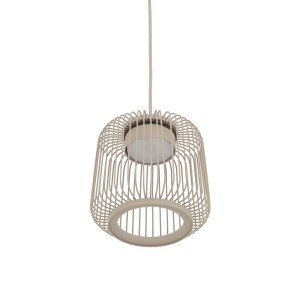 Metalowa lampa wisząca pojedyncza beżowa 170 cm 1xGX53 KENAI A
