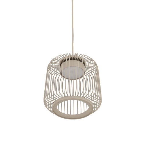 LAMPAMI - metalowa lampa wisząca, beżowa lampa, oświetlenie nad stołem w salonie, oświetlenie nad wyspę kuchenną, oświetlenie na przedpokój, nowoczesna lampa do salonu, lampa sufitowa wisząca, lampa nastrojowa KENAI A NOWODVORSKI